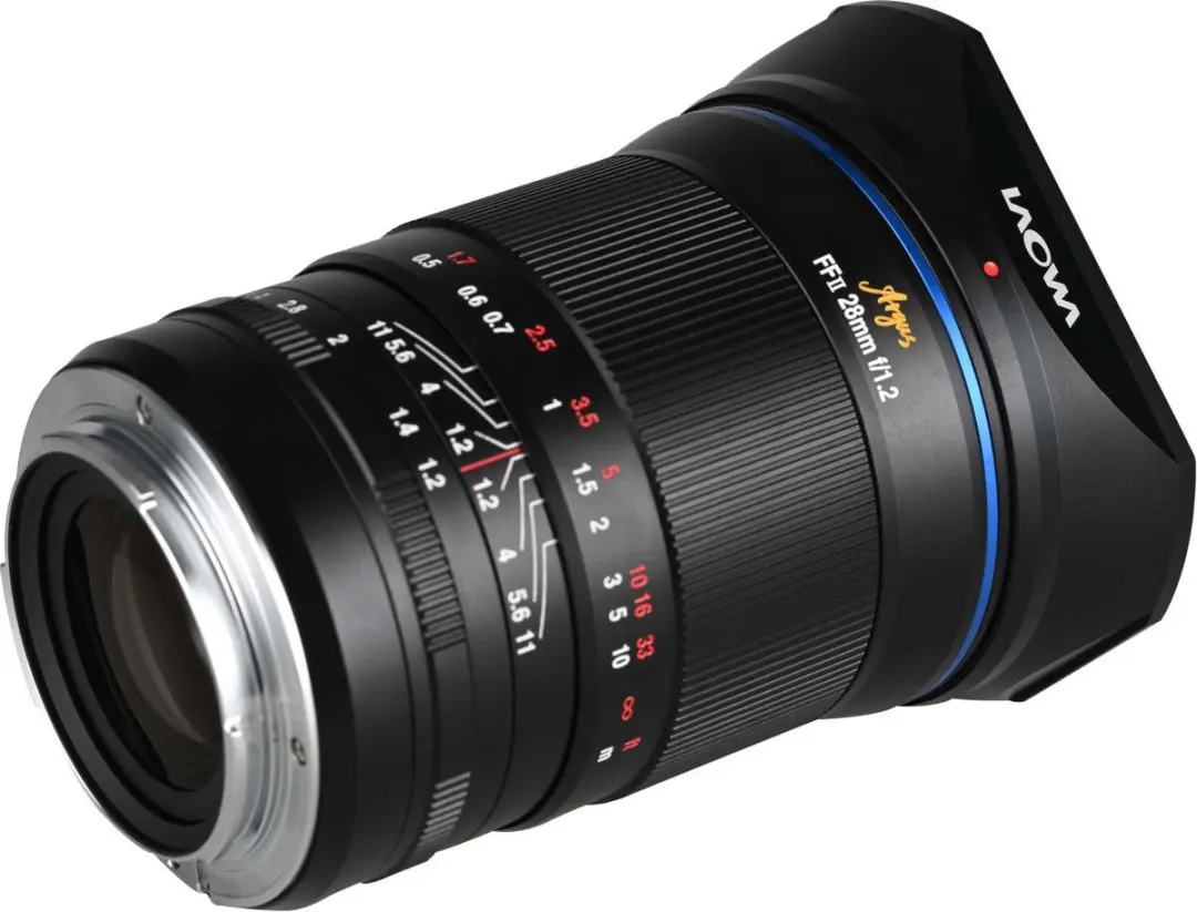 Laowa Argus 28mm f/1.2 RF Volformaat Groothoeklens - Zwart - afbeelding 2 van 4
