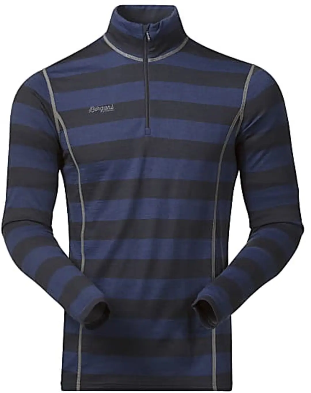 Bergans Akeleie half zip thermoshirt heren blauw/grijs