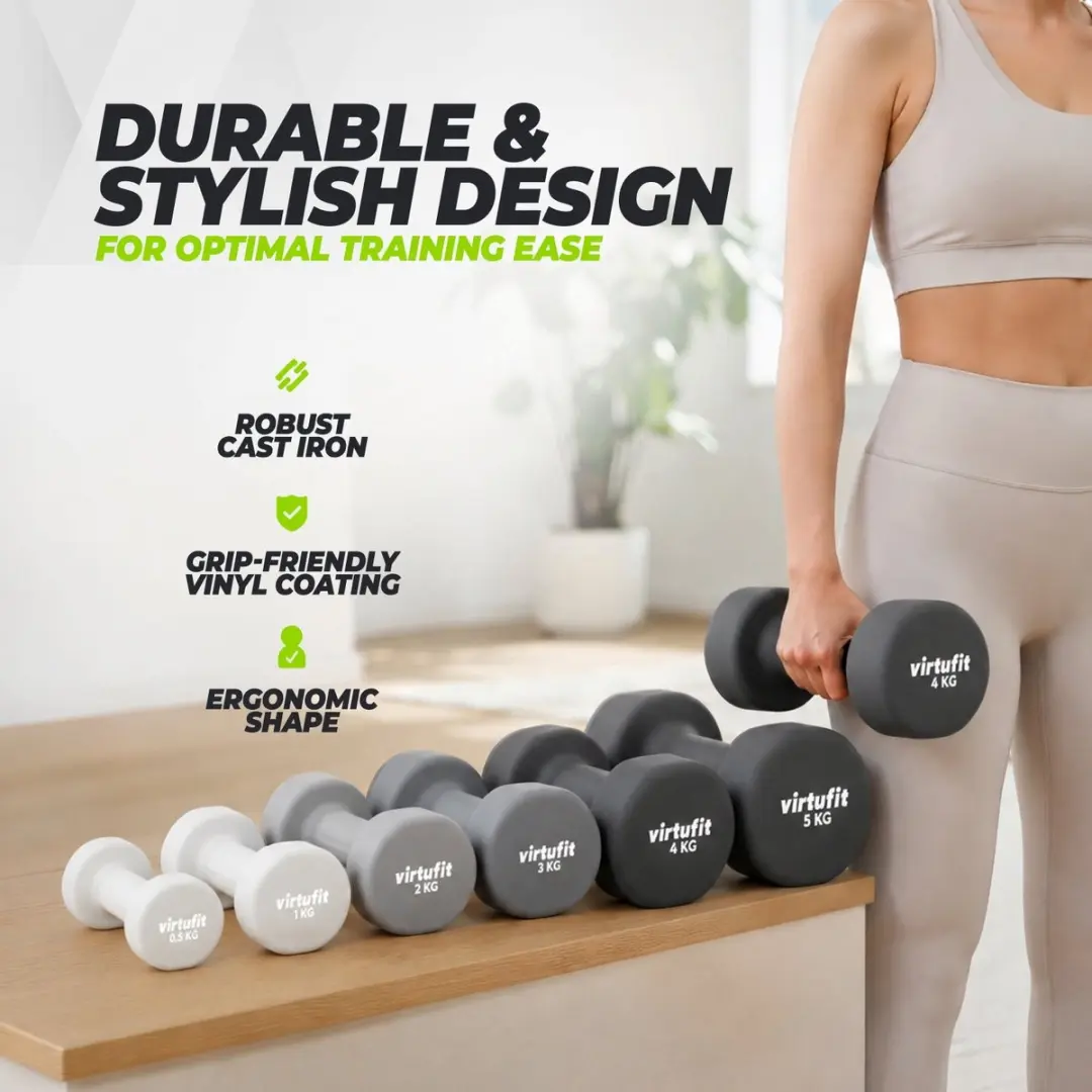 VirtuFit Vinyl Dumbbell 2x0,5 kg - afbeelding 2 van 6