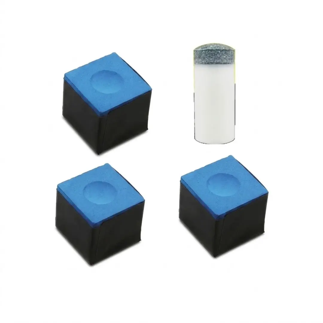 Blauw biljart krijt 4 stuks
