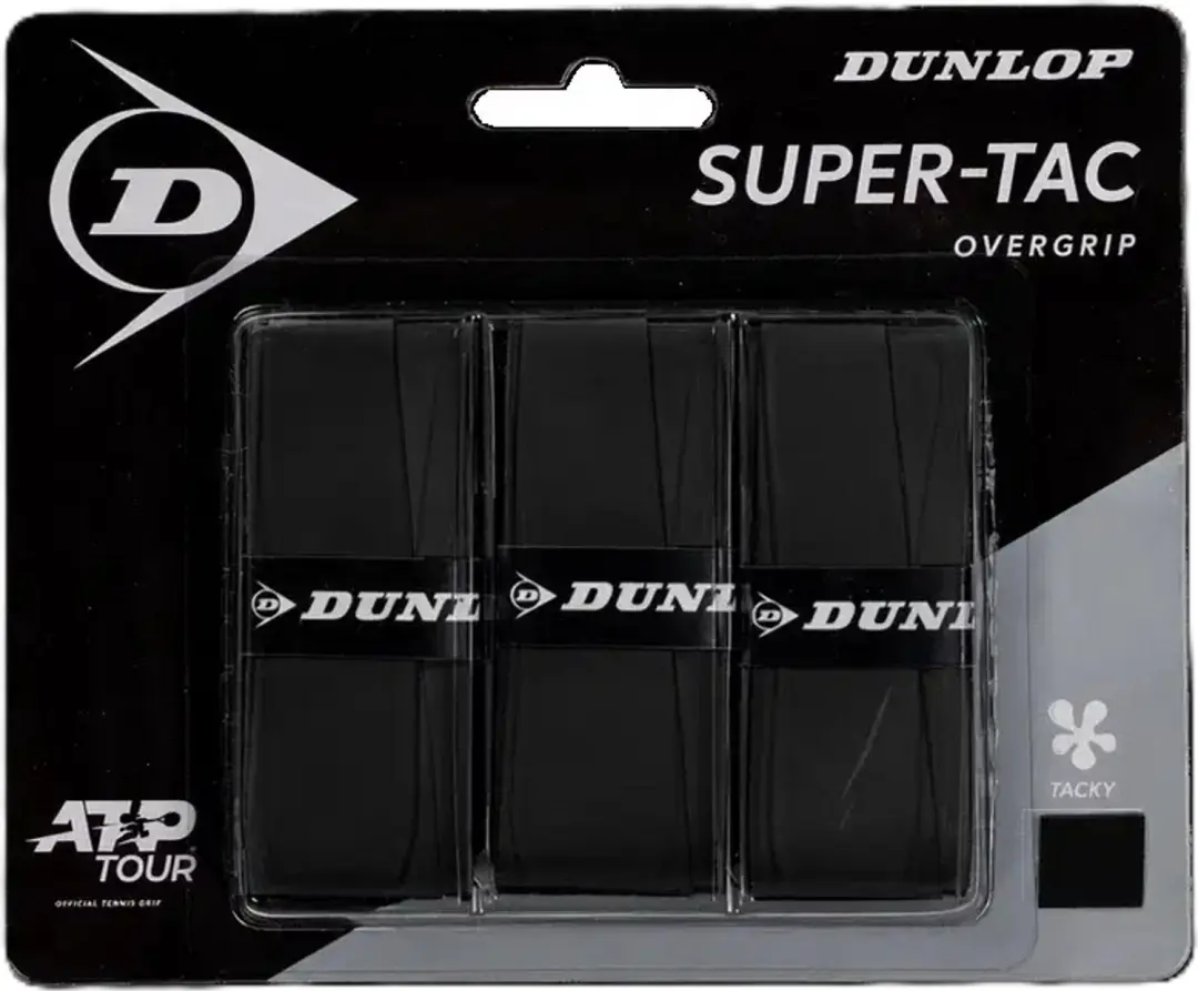 dunlop super tac overgrips Black