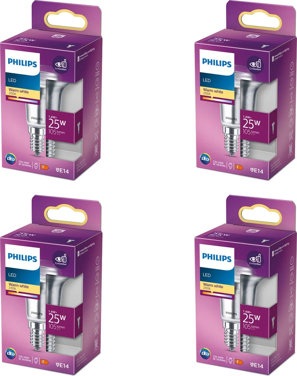 Philips LED Reflectorlamp E14 Warmwit