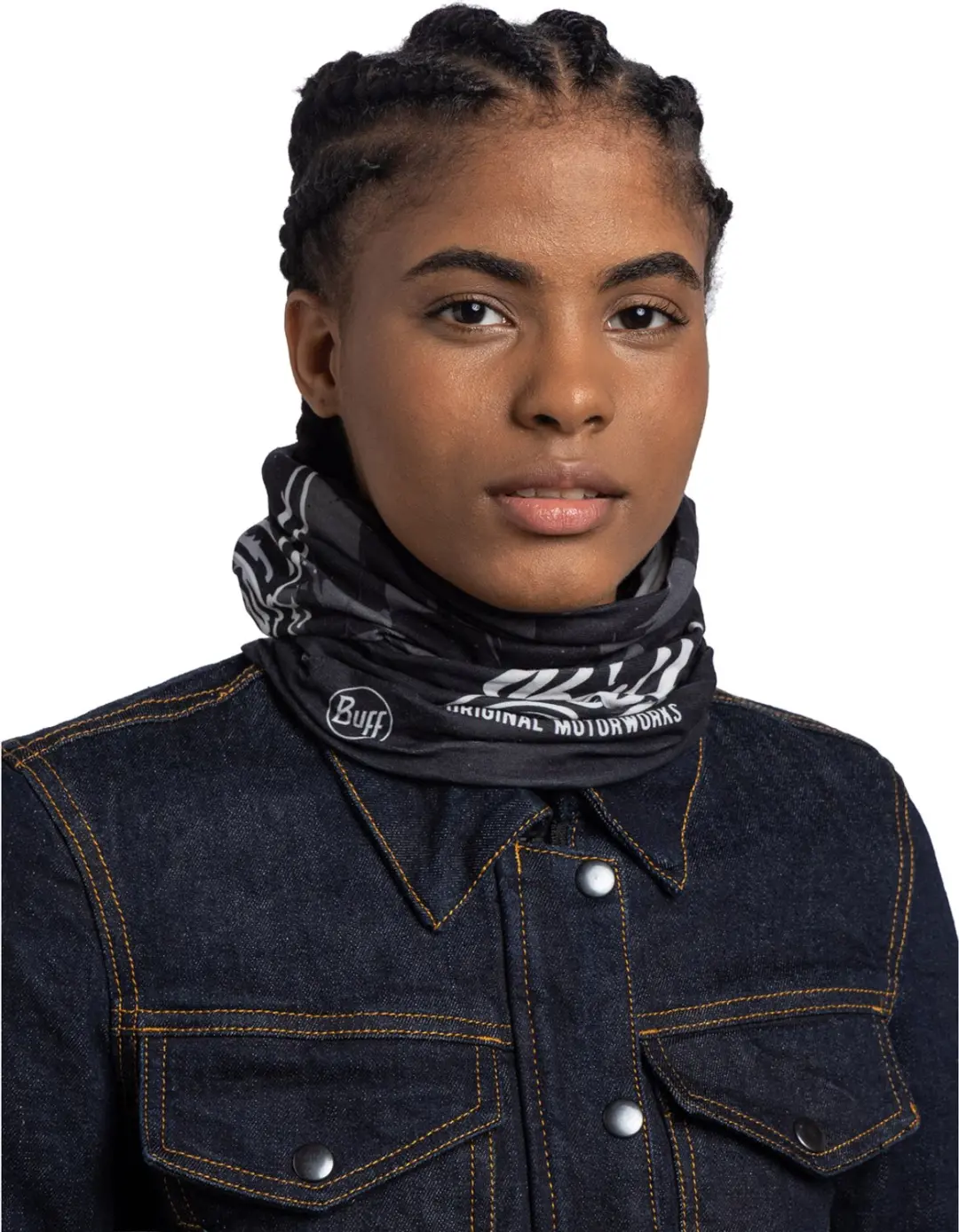 Buff Original Ecostretch Sjaal - Zwart - afbeelding 3 van 4