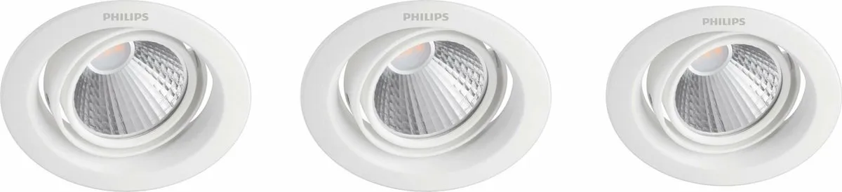 Philips Pomeron Inbouwspot 5W - 3 Stuks - Zwart - afbeelding 6 van 6