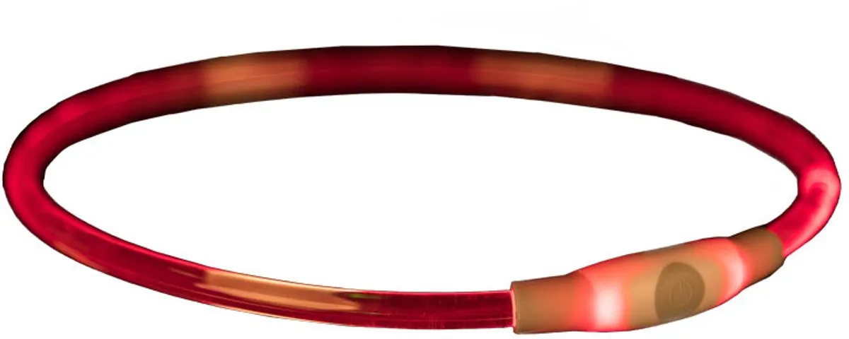 Trixie Halsband USB Flash Light Oplaadbaar - Blauw