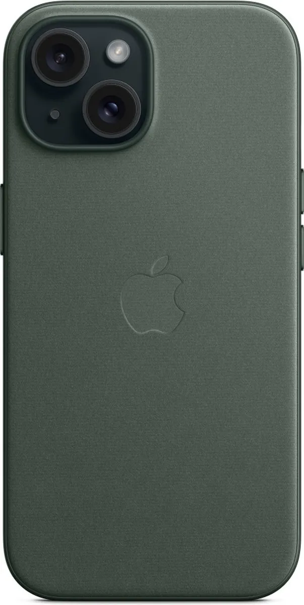 Apple FineWoven Hoesje iPhone 15 - Evergreen - MT3J3ZM/A