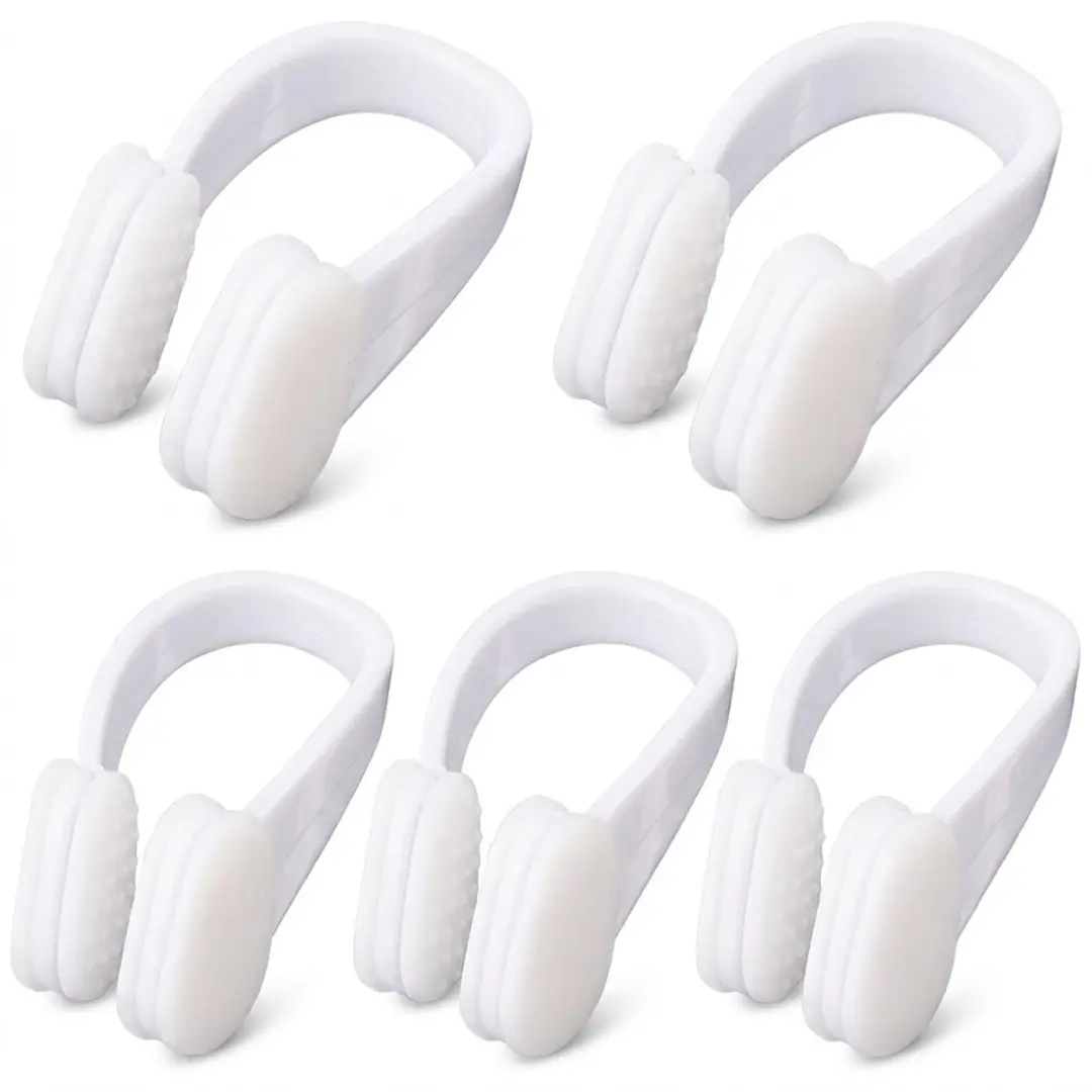 5 Stuks Witte Neusclips voor Zwemmen