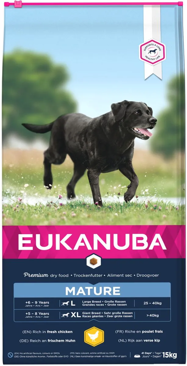 Eukanuba Thriving Mature Large Breed Hondenvoer Kip 15kg