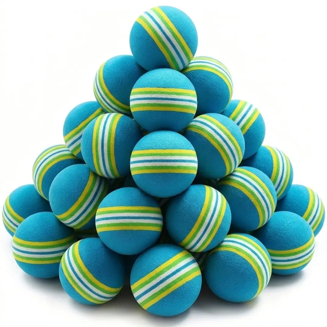 Blauwe golf oefen ballen set van 16 voor heren en dames