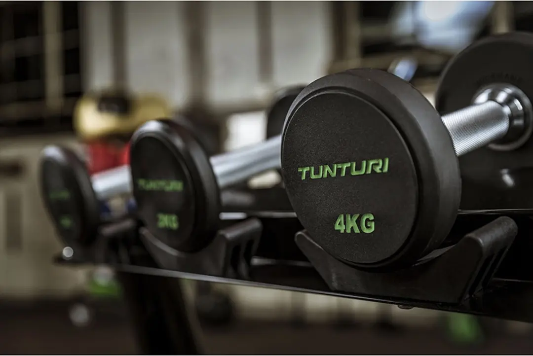 Tunturi Pro PU Dumbbell Set 2-12 kg - 1 Paar - afbeelding 5 van 6