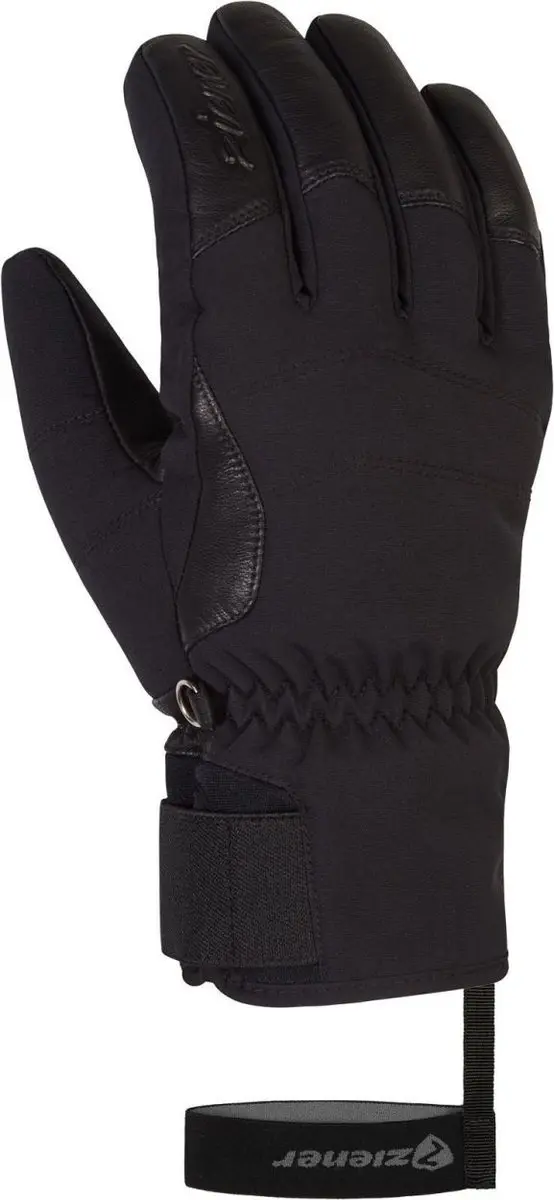 Dames Skihandschoenen Warm Waterdicht Zwart Maat 6