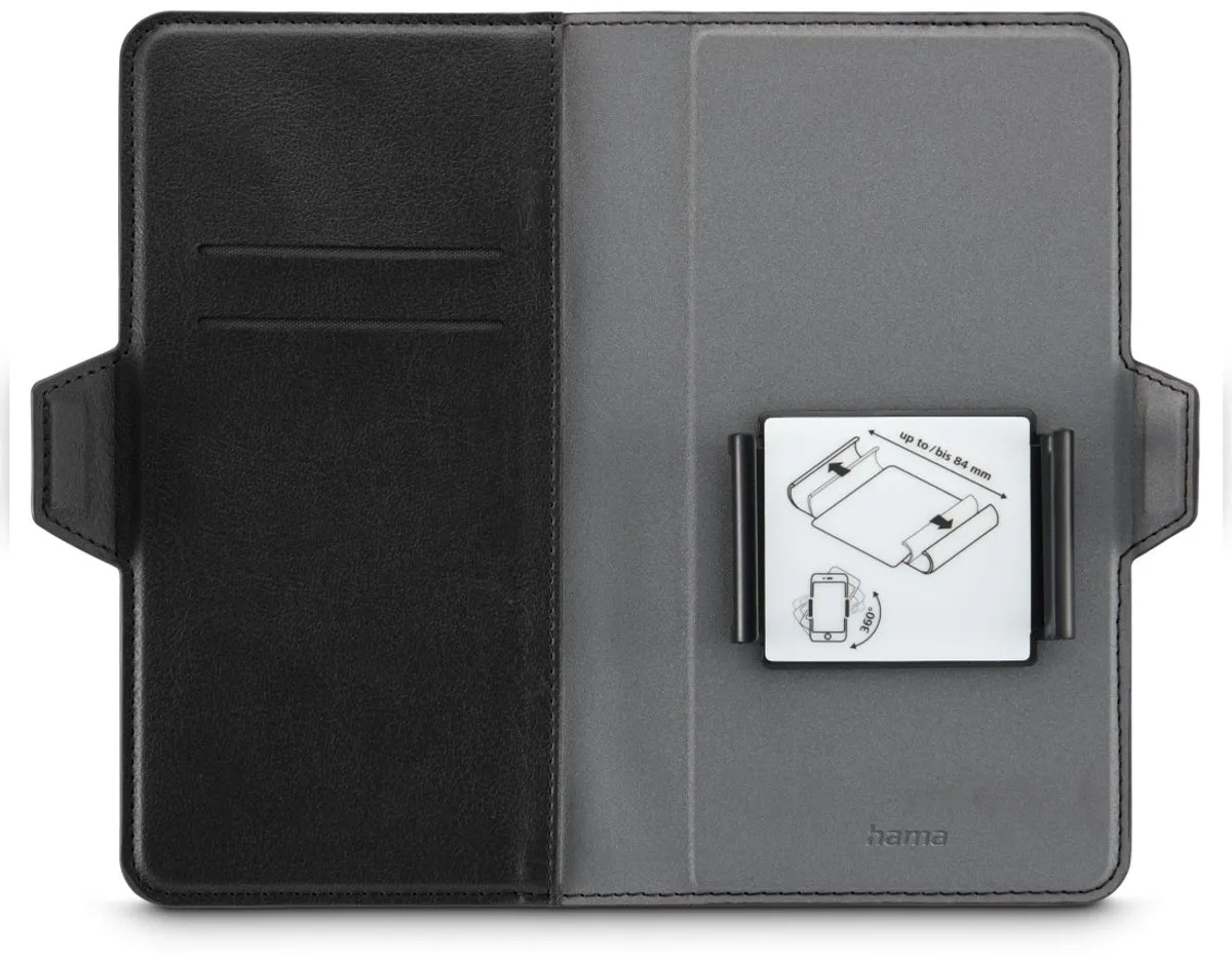 Hama Booklet Eco 00118895 Universeel Hoesje 7,5x15,3cm - Zwart