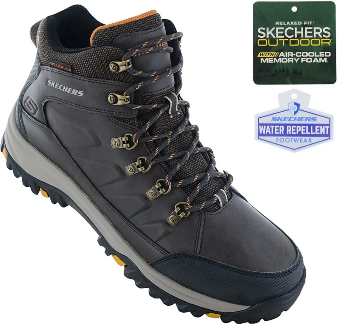 Skechers Relment Daggett Heren Wandellaarzen Bruin - afbeelding 2 van 6
