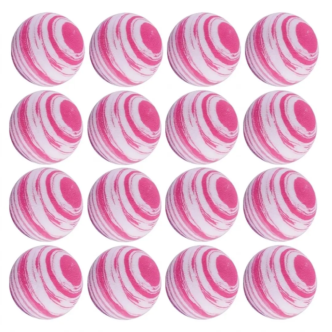 Wit roze golf oefen ballen set van 16 voor heren en dames