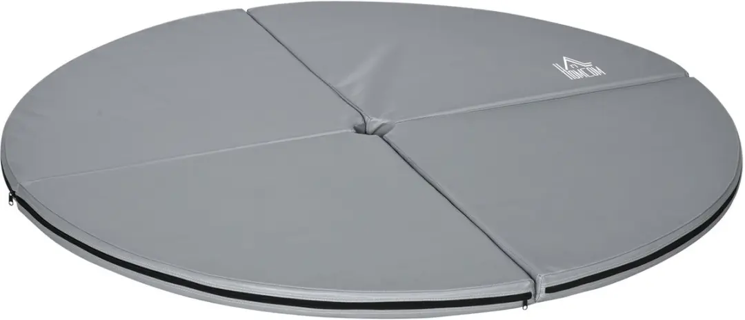 HOMCOM-Paaldans beschermmat-150x150x5cm-Kunststof-Grijs