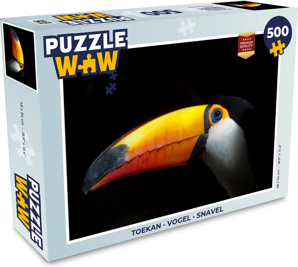 PuzzleWow Toekan Legpuzzel 500 Stuks