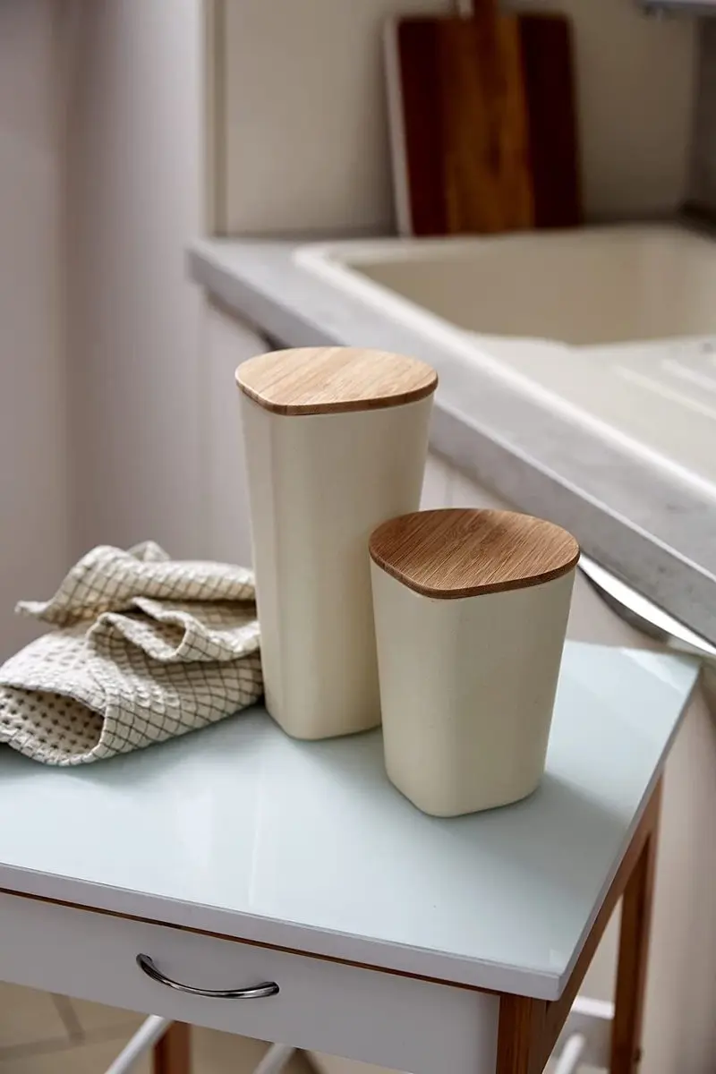 Wenko Derry Opbergpot 750ml - Beige - afbeelding 3 van 6