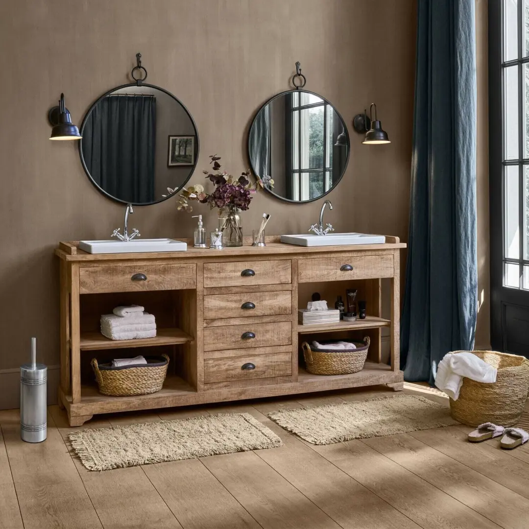 Loberon Nevori Badmat - Taupe - afbeelding 4 van 6