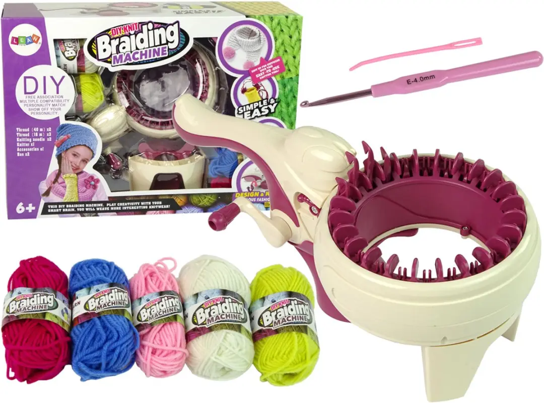 Creatieve vlechtmachineset 5 kleuren