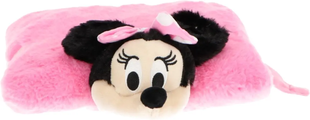 Disney Minnie Mouse Knuffelkussen 2-in-1 Roze - afbeelding 4 van 5