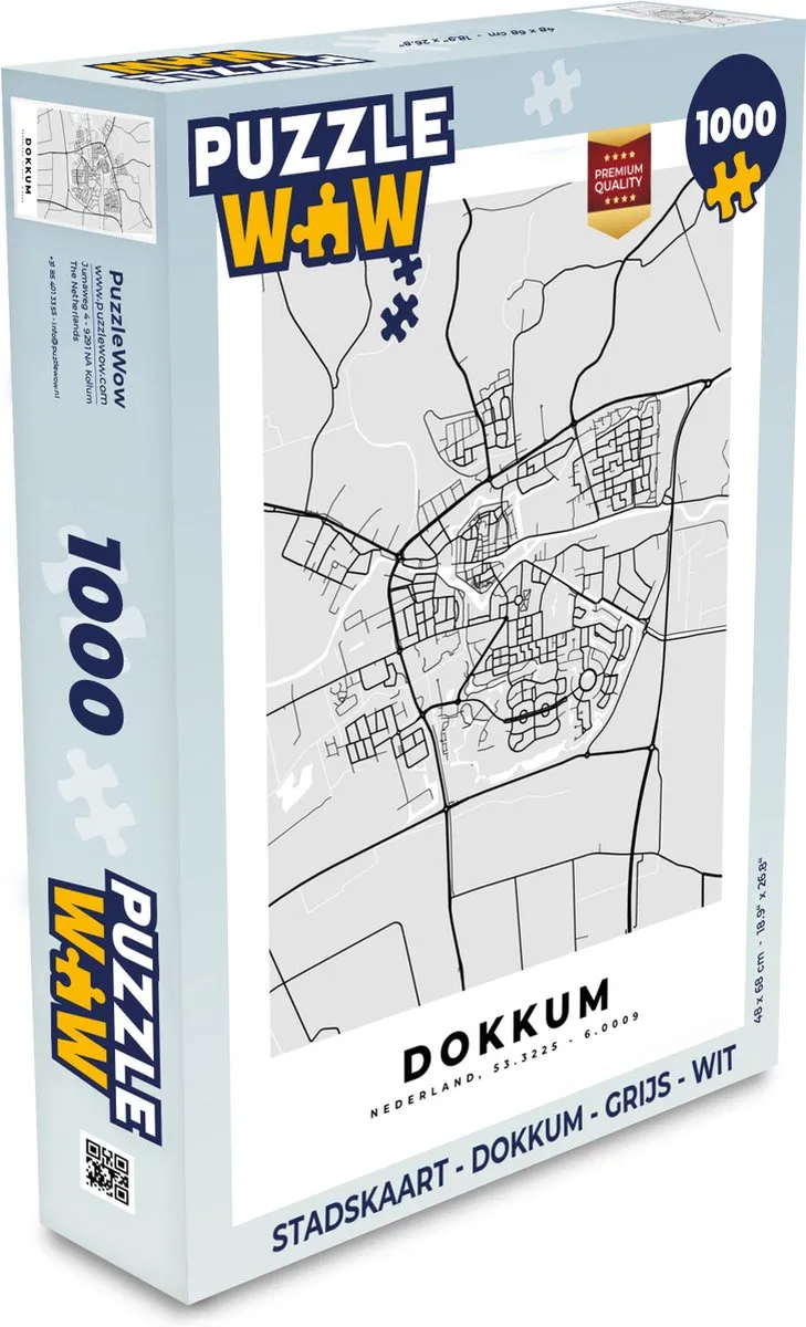 PuzzleWow Dokkum Legpuzzel 1000 Stuks