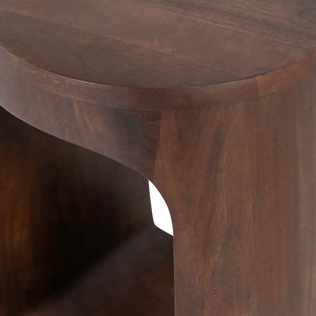 WOOOD Bayo Bijzettafel Mangohout Walnoot 45x33x33 - afbeelding 5 van 6