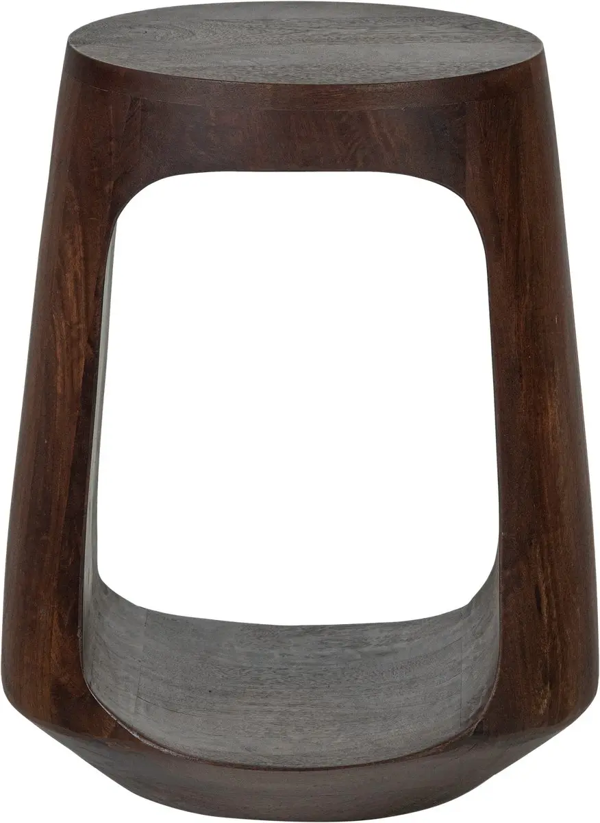 WOOOD Bayo Bijzettafel Mangohout Walnoot 45x33x33 - afbeelding 6 van 6