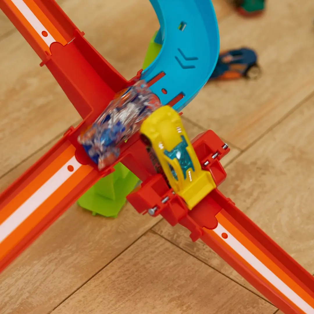 Hot Wheels Neon Snelheidsduivels Wolkenkrabber Circuit HPC07 - afbeelding 5 van 6