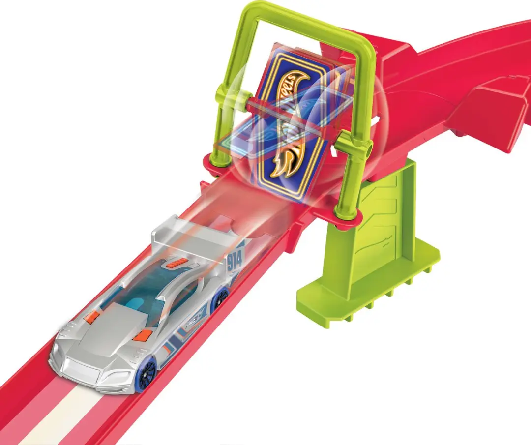 Hot Wheels Neon Snelheidsduivels Wolkenkrabber Circuit HPC07 - afbeelding 2 van 6