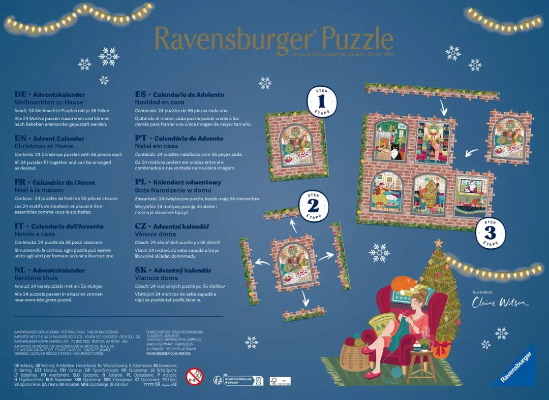 Ravensburger Christmas at Home Adventskalender 2026 - 1344 Stuks - afbeelding 3 van 4