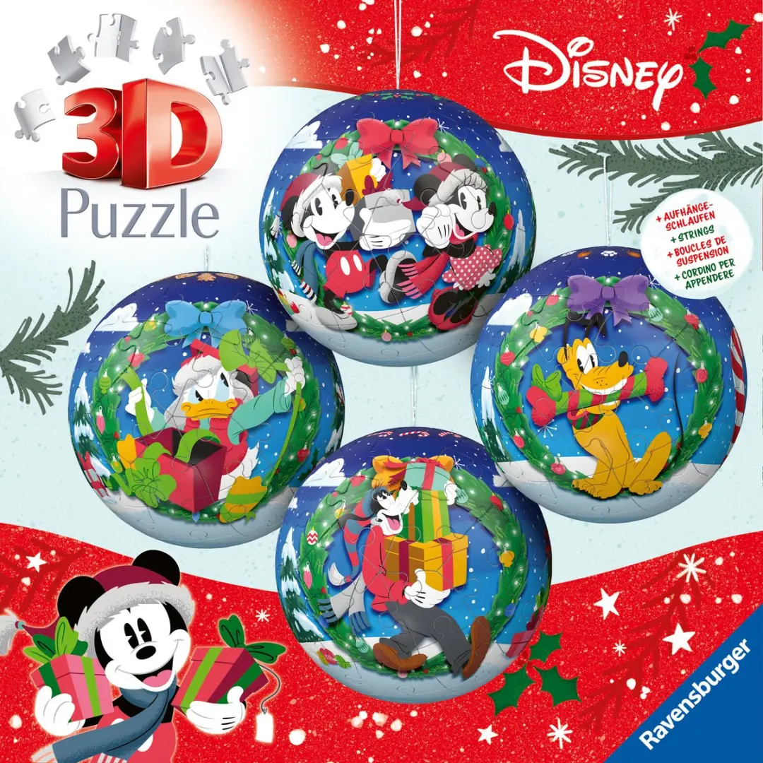 Ravensburger Disney Kerstballen 3D Puzzelset