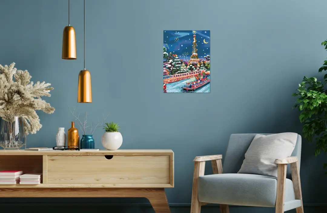 Ravensburger CreArt Kerst in Parijs Schilderen op Nummer - afbeelding 4 van 6