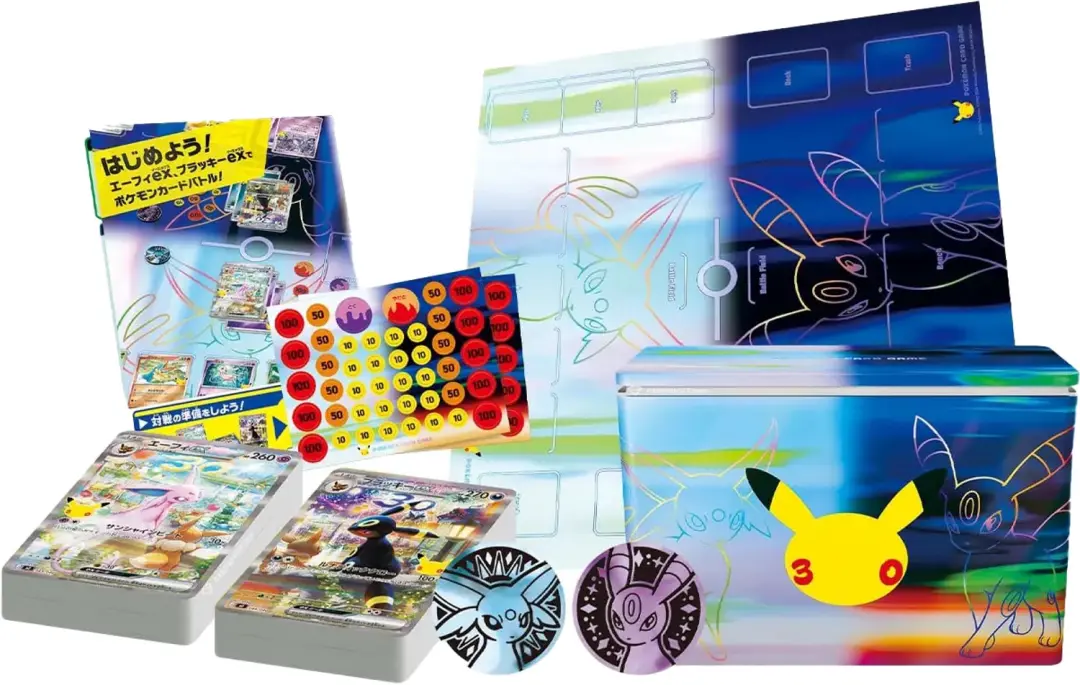 Pokémon 30th Celebration Premium Deck Set Espeon & Umbreon - afbeelding 2 van 2
