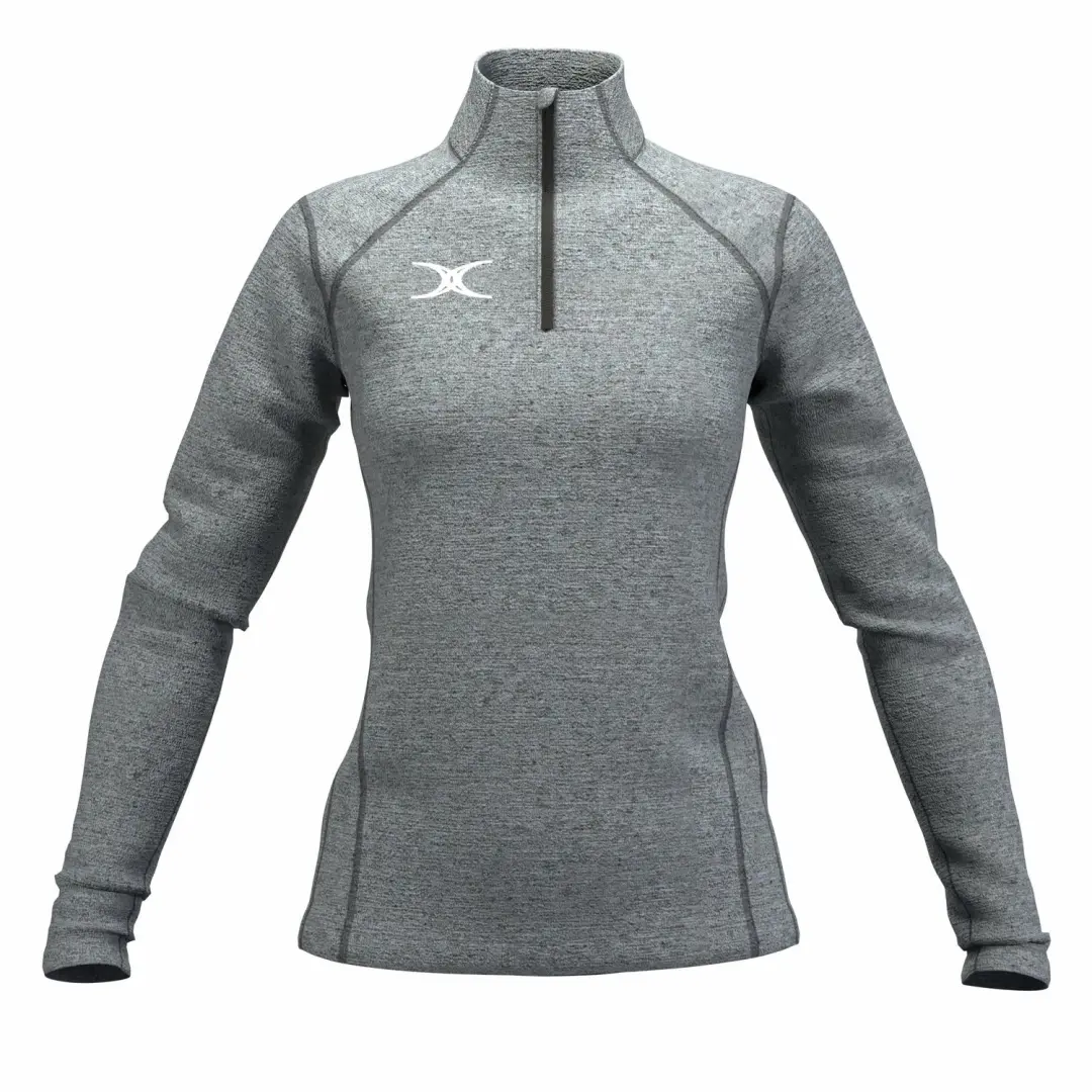 Gilbert sportkleding Atom Mid Layer zwart voor kinderen en volwassenen.