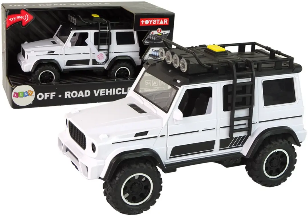 Auto Auto Off-road Wit Geluid Lichten Voertuig 1:14