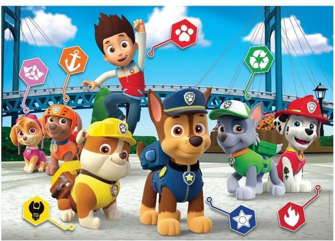 Clementoni Maxi Paw Patrol Puzzel 24 Stuks - Multicolor - afbeelding 2 van 3