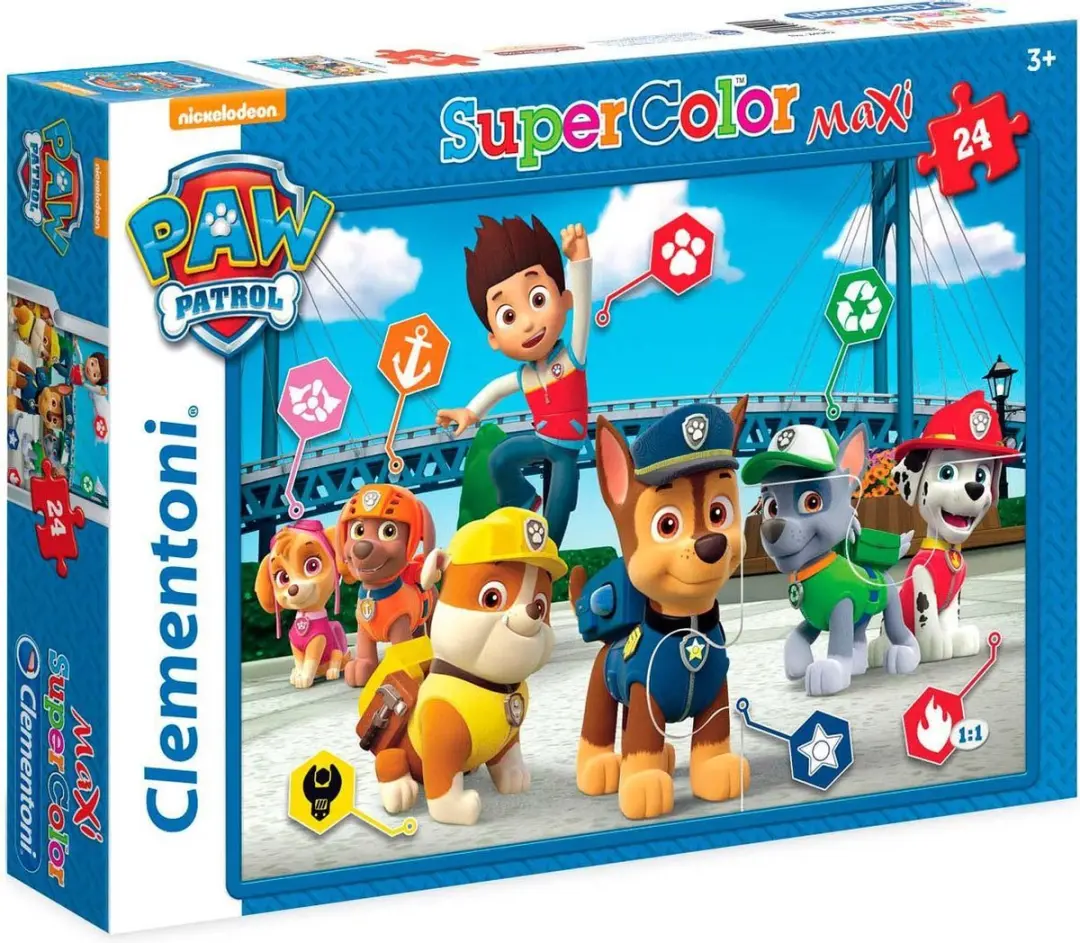 Clementoni Maxi Paw Patrol Puzzel 24 Stuks - Multicolor - afbeelding 3 van 3