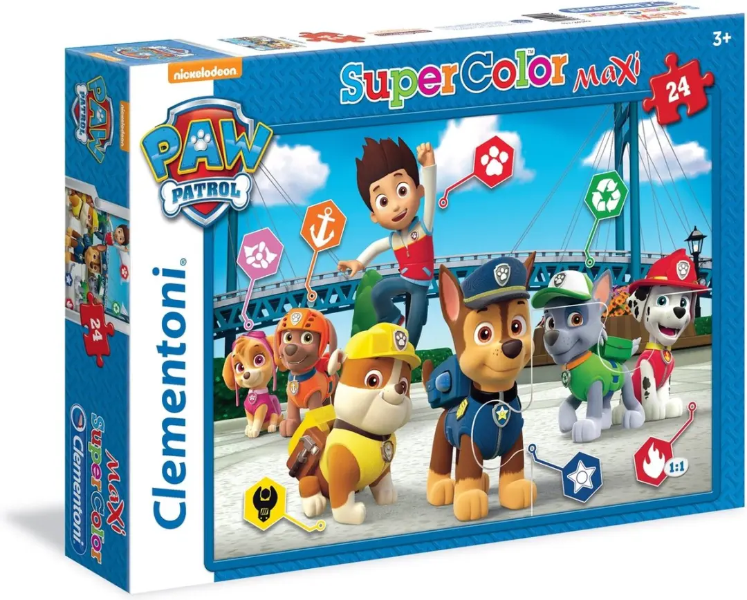 Clementoni Maxi Paw Patrol Puzzel 24 Stuks