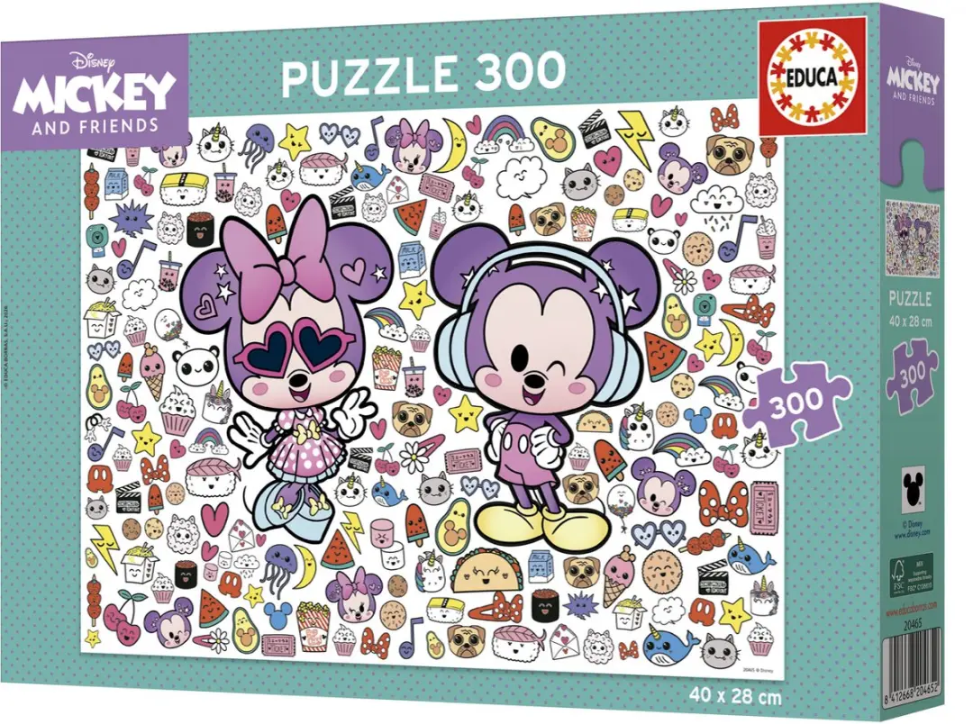 Educa Disney Kawaii Puzzel 300 Stukjes - afbeelding 2 van 6