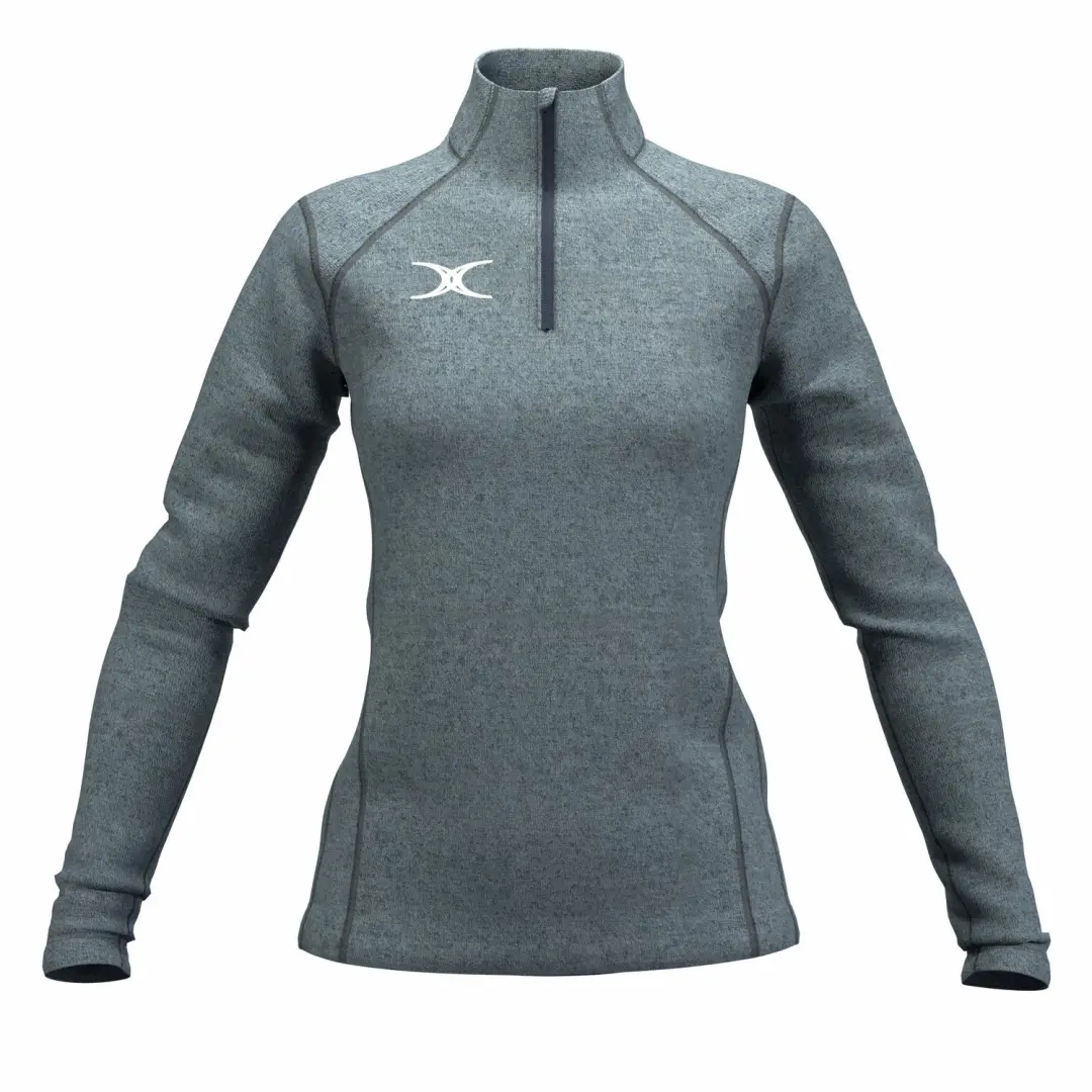 Gilbert sportkleding Atom Mid Layer donkerblauw voor kinderen.