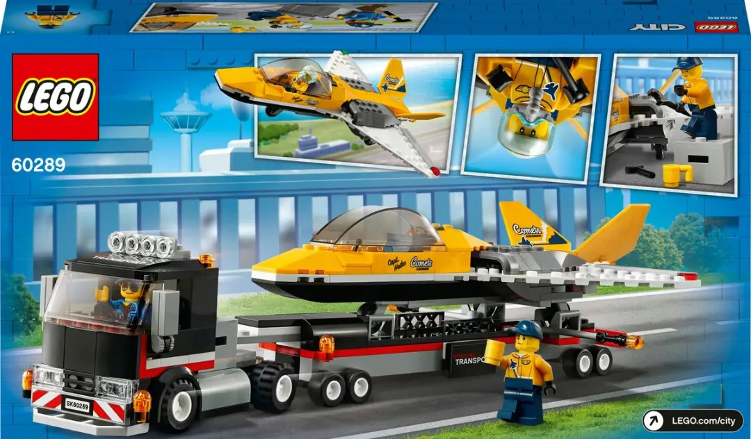 LEGO City Vliegshowjettransport 60289 - 2 minifiguren - afbeelding 5 van 6
