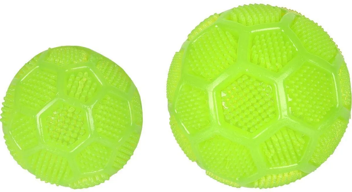 Flamingo Krico Dental Squeaky Bal Groen - 7 cm
