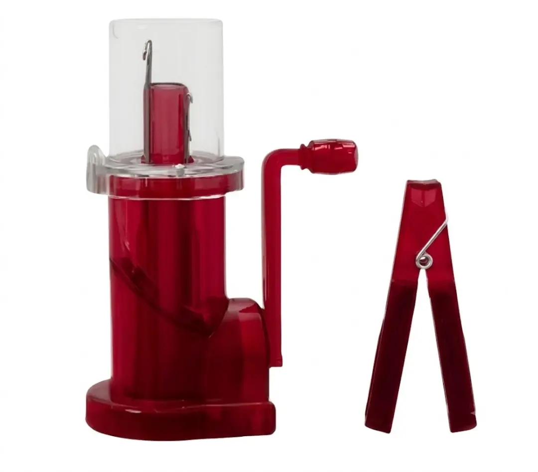 Rode breimachine handmatig met slinger en garen spoel