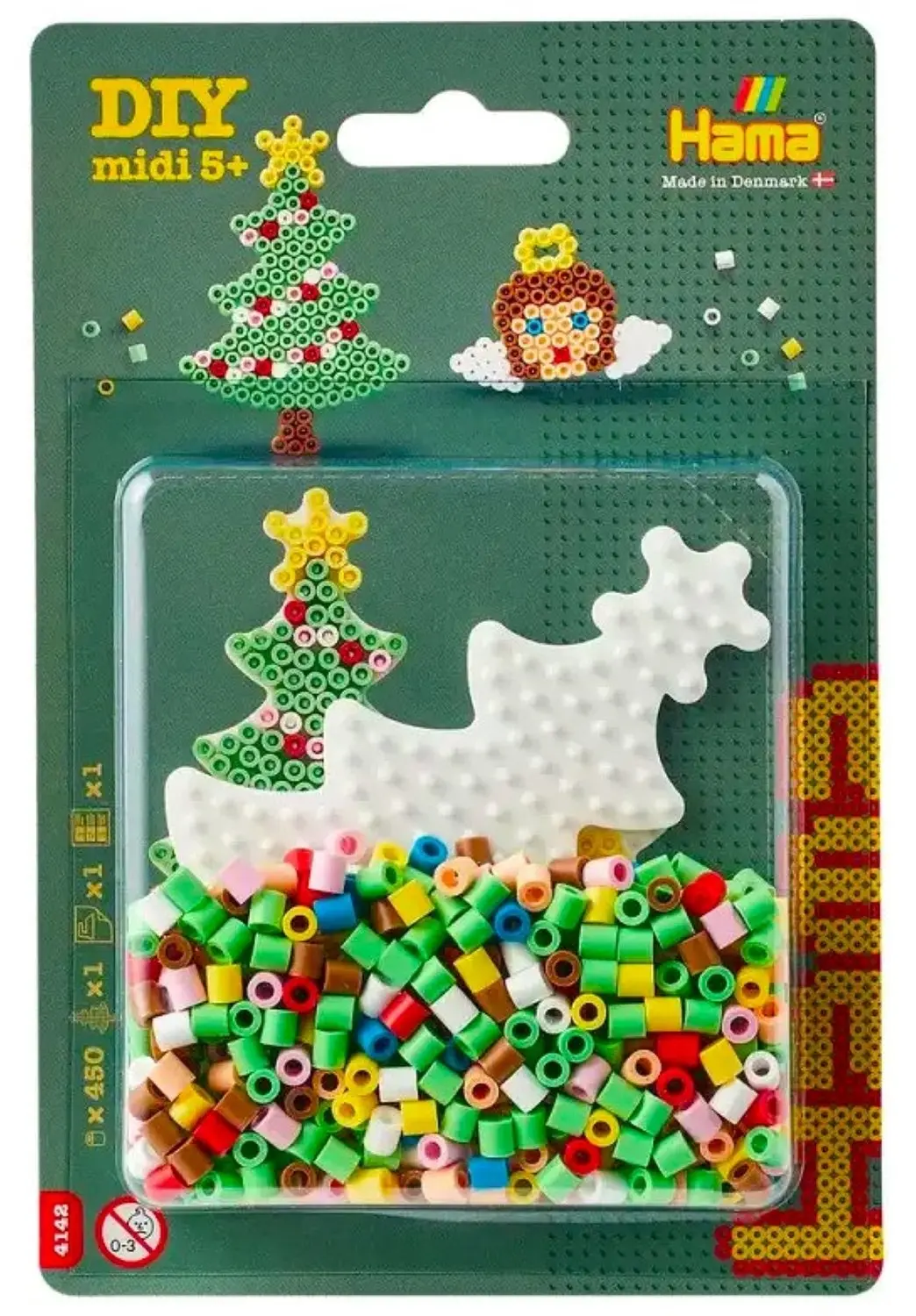Hama midi strijkkralen KERST SET voor kinderen compleet met Kerstboom (den / spa