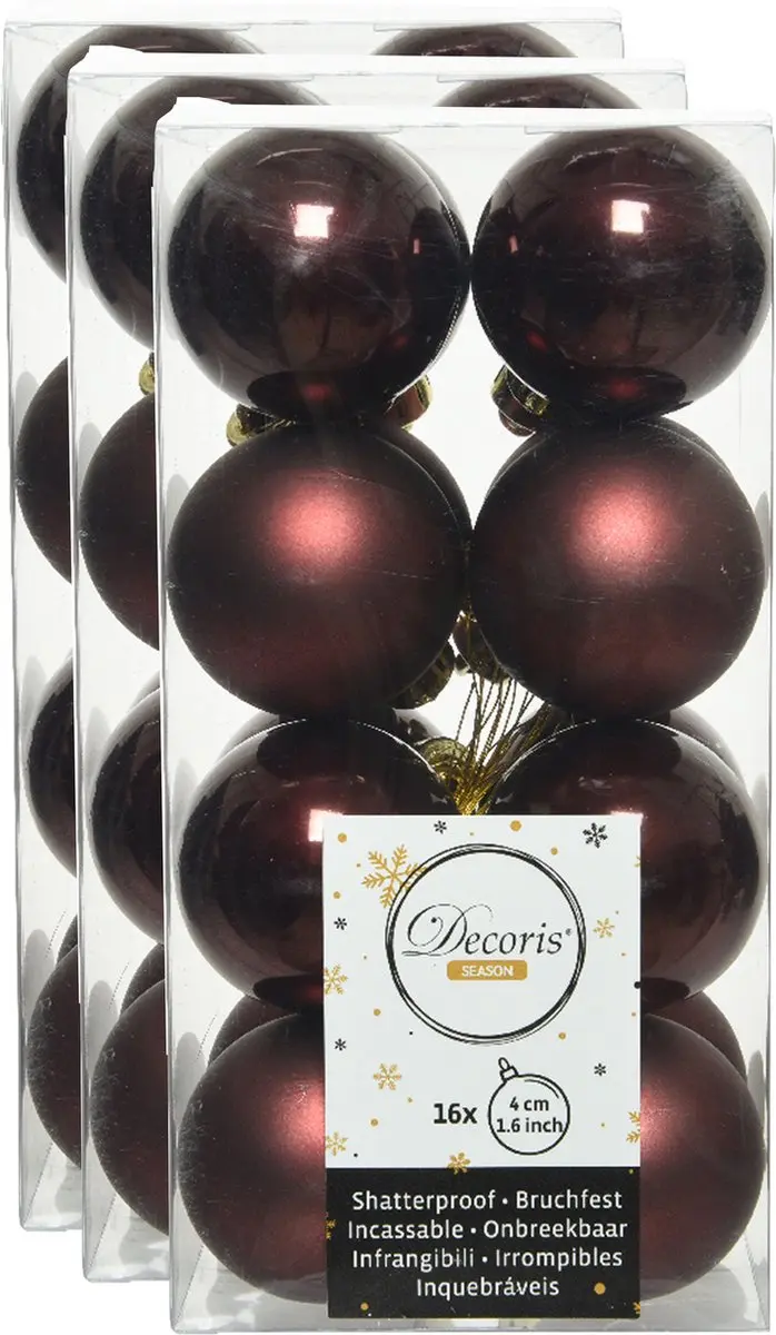 Decoris kleine kerstballen