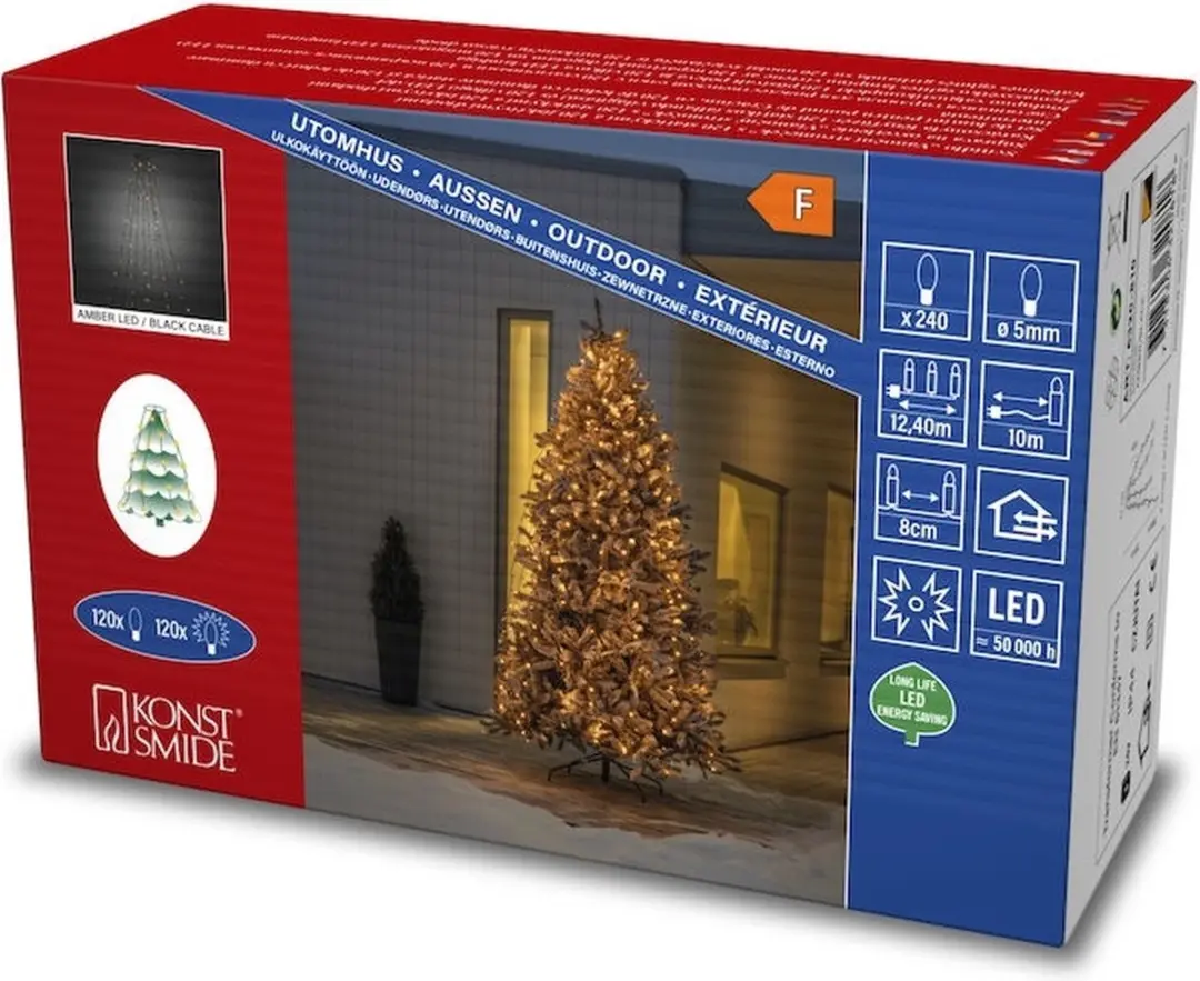 Konstsmide Christmas LED Lichtmantel 240 LEDs 2.4m - afbeelding 6 van 6