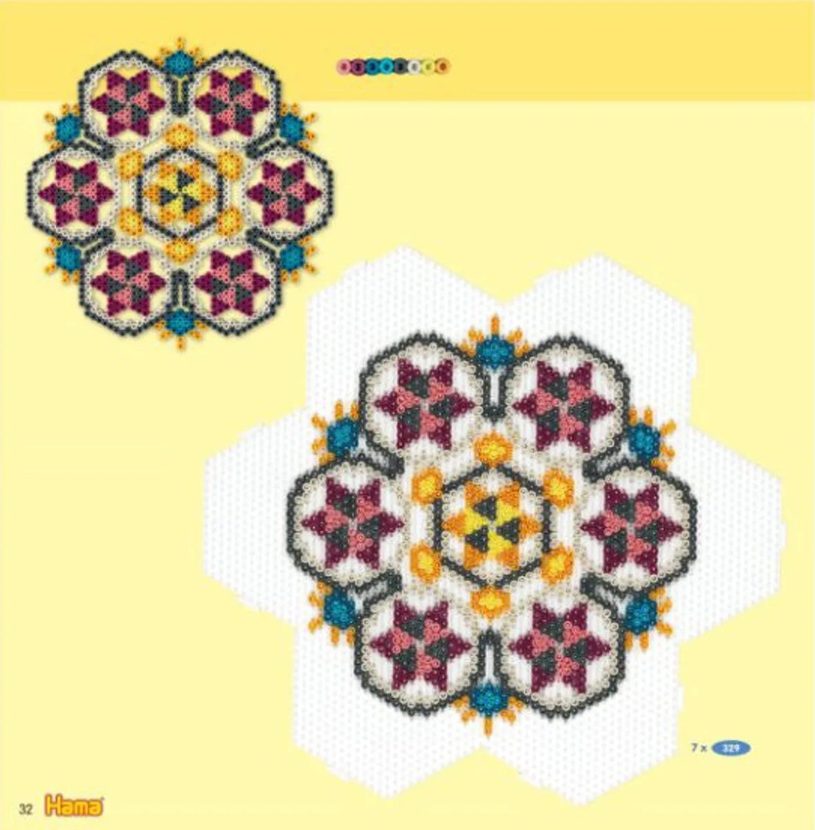 Hama Strijkkralen Voorbeeldenboekje - 12 Kleuren