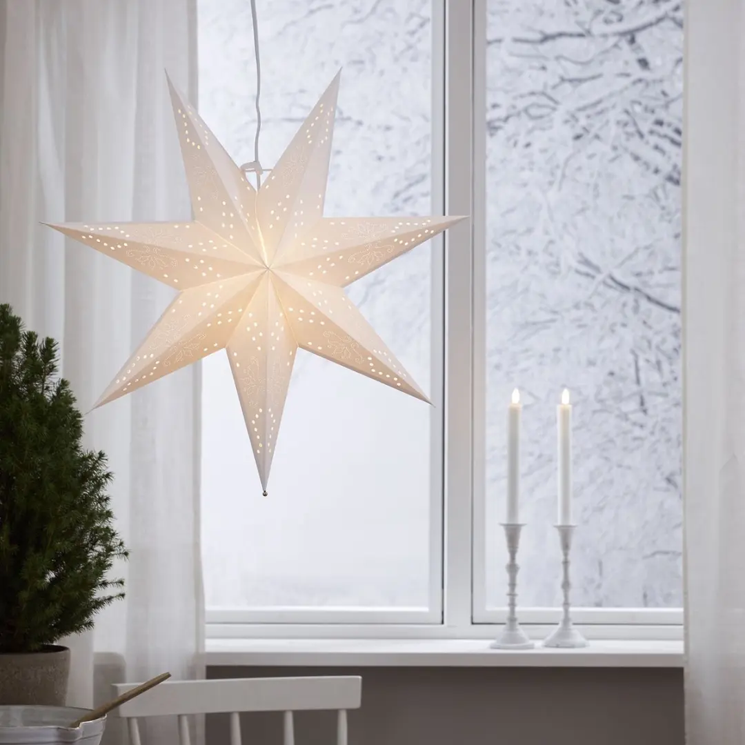 Star Trading Romantic Star Papieren Kerstster 54cm - afbeelding 5 van 6