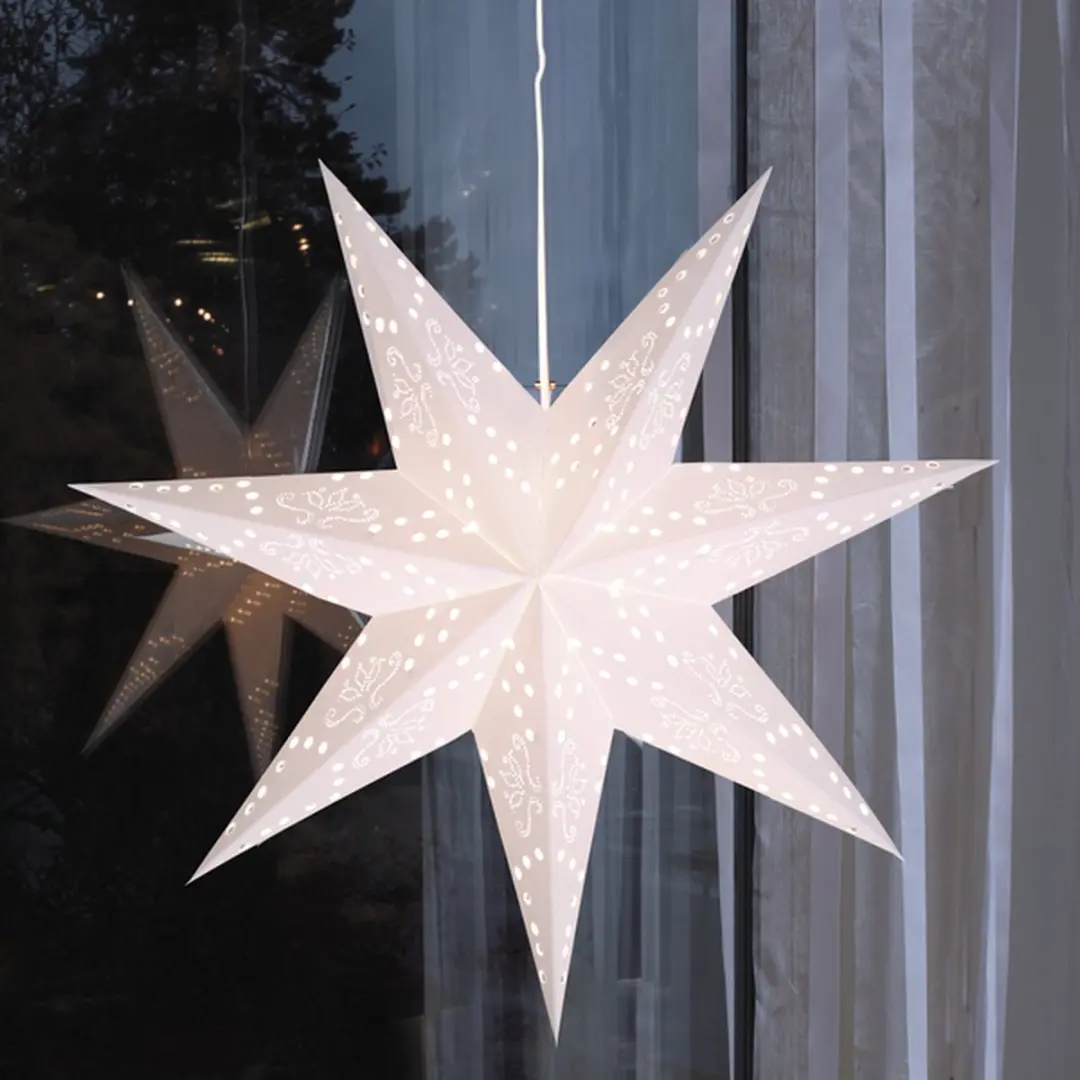 Star Trading Romantic Star Papieren Kerstster 54cm - afbeelding 4 van 6