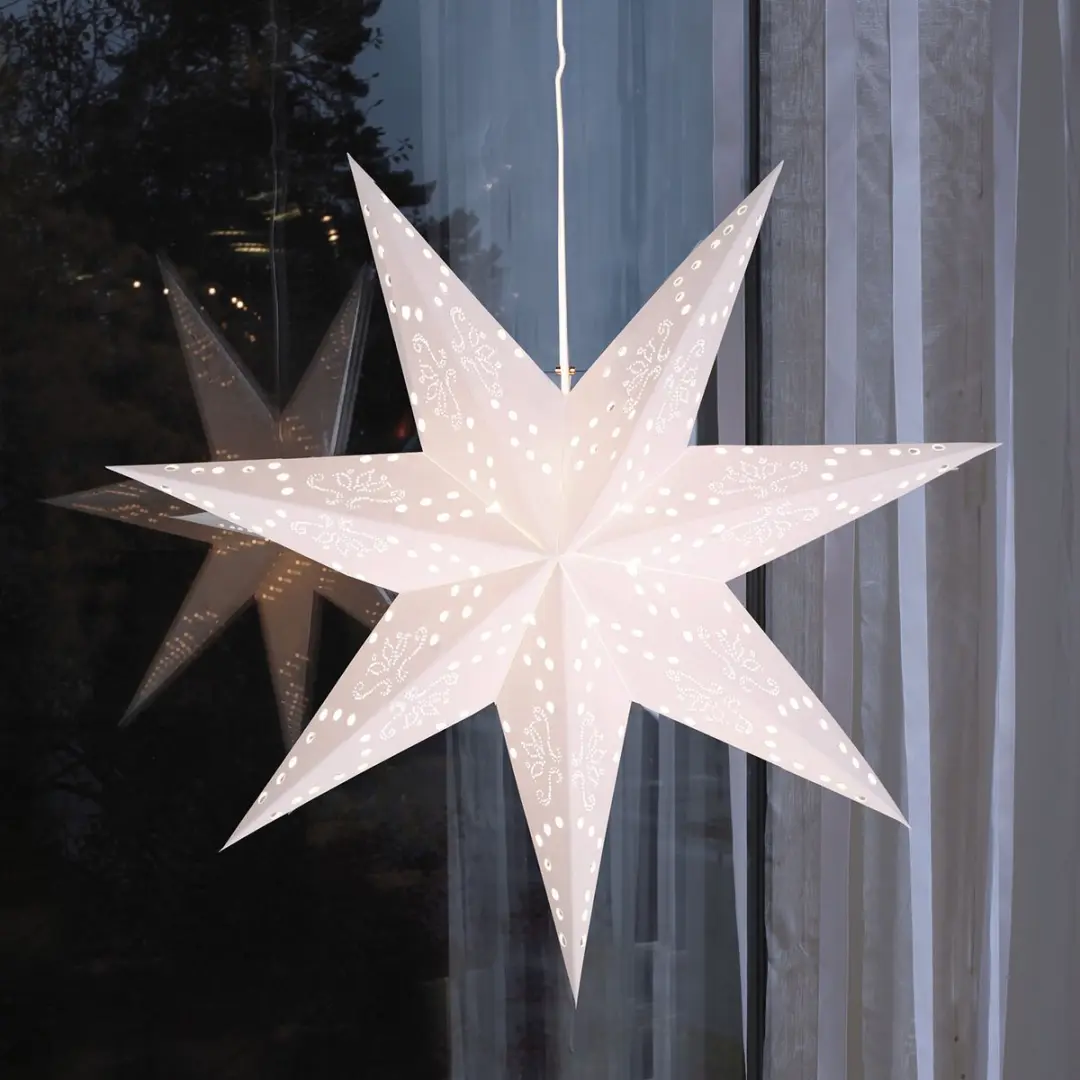 Star Trading Romantic Star Papieren Kerstster 54cm - afbeelding 2 van 6